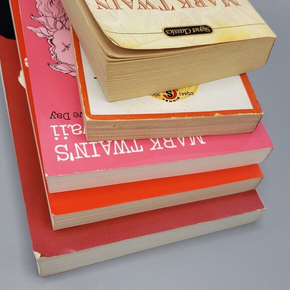 Mark Twain Lot of 5 Non-Fiction Roughing It Mississippi Hawaii Damned Great Dark - Picture 11 of 15